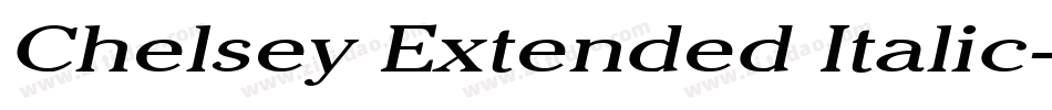 Chelsey Extended Italic字体转换